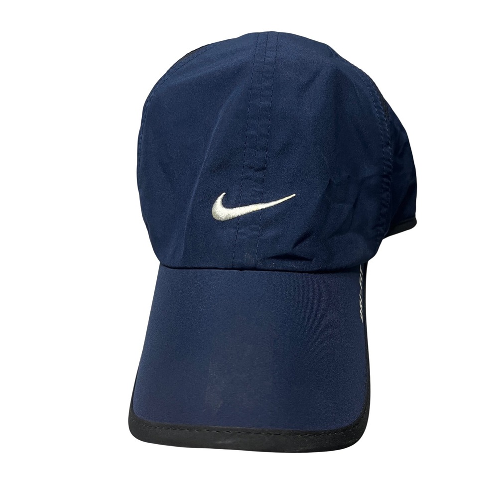 Nike Featherlight Dri-FIT Running Hat Navy Blue Adjustable Sport Cap